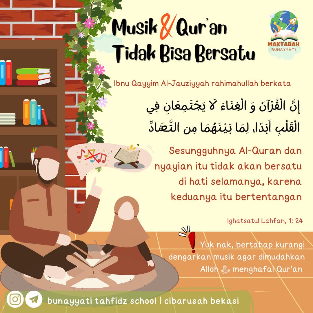 Musik dan Al Qur'an Tidak Bisa Bersatu